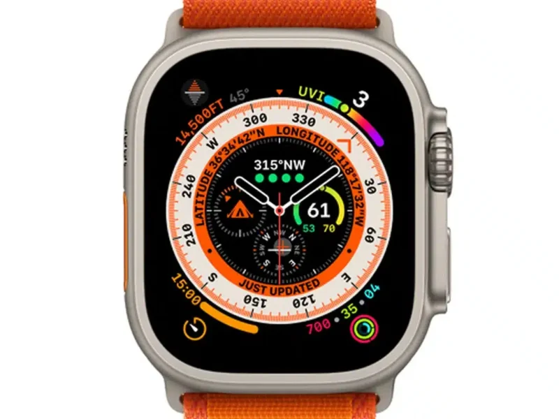Apple Watch Ultra - Oranje Nylon Band Large