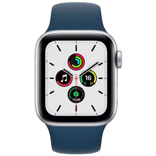 Apple Watch SE 2020 40mm Zilver/Blauwe Band