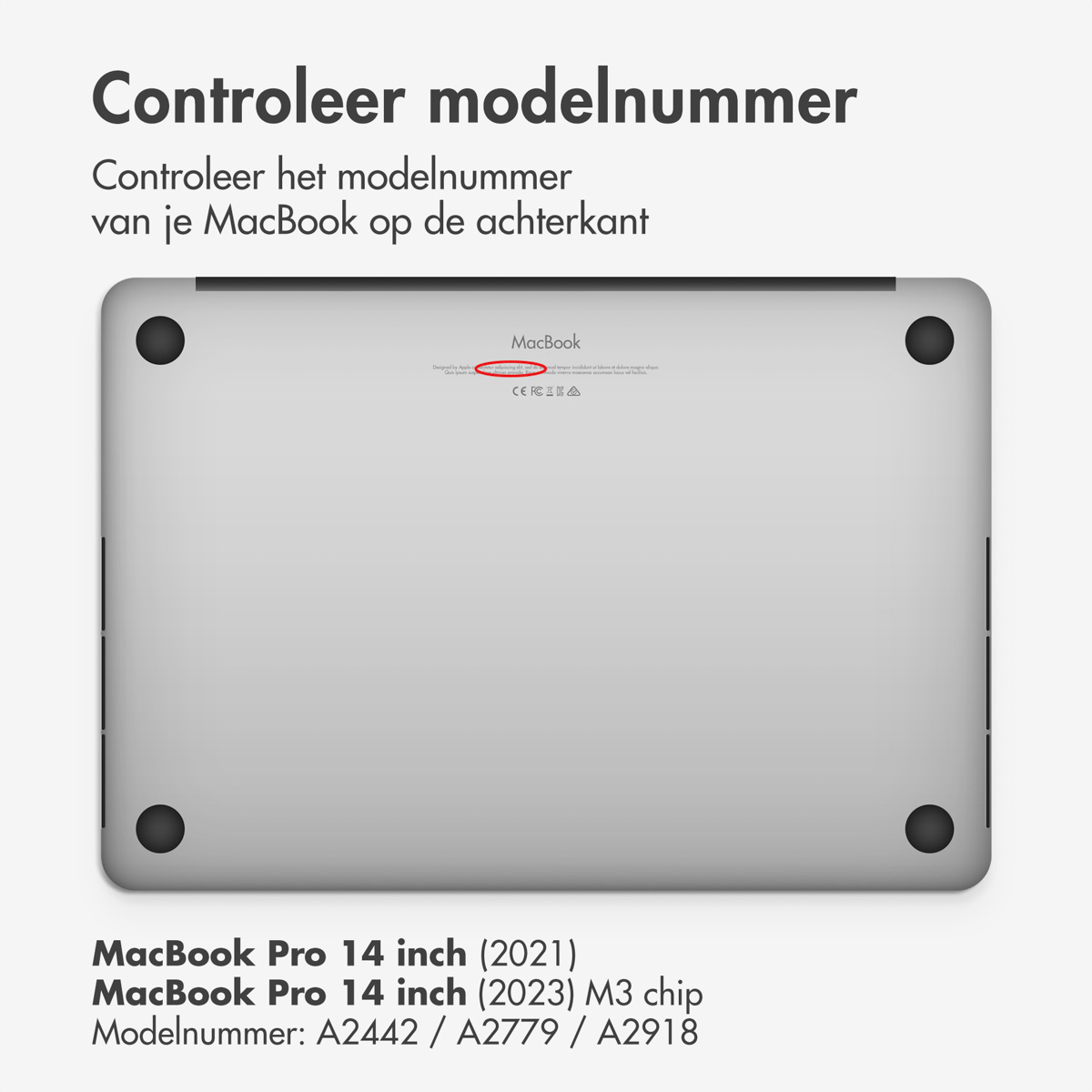 Accezz Magnetische Screenprotector MacBook Pro 14 inch (2021) / Pro 14 inch (2023) M3 chip - A2442 / A2779 / A2918 - Afbeelding 1