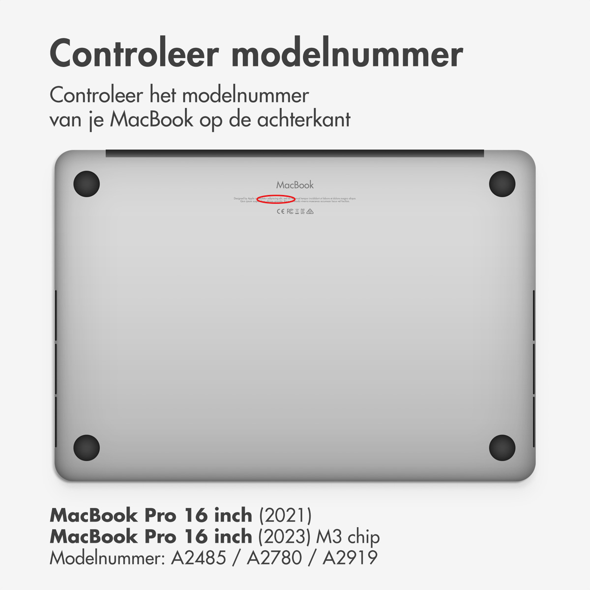 Accezz Magnetische Screenprotector MacBook Pro 16 inch (2021) / Pro 16 inch (2023) M3 chip - A2485 / A2780 / A2991 - Afbeelding 1