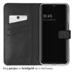 Selencia Echt Lederen Bookcase Samsung Galaxy A23 (5G) - Zwart - Afbeelding 3