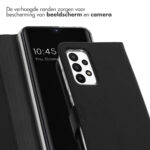 Selencia Echt Lederen Bookcase Samsung Galaxy A23 (5G) - Zwart - Afbeelding 2