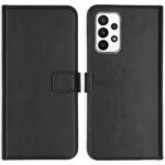 Selencia Echt Lederen Bookcase Samsung Galaxy A23 (5G) - Zwart - Afbeelding 4