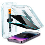 Spigen GLAStR Privacy EZ Fit Screenprotector + Applicator Apple iPhone 14 Pro Max - Afbeelding 4